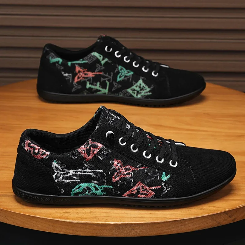 

Мужские парусиновые туфли на плоской подошве, Повседневные Дышащие туфли, удобная повседневная обувь, для лета, 2024