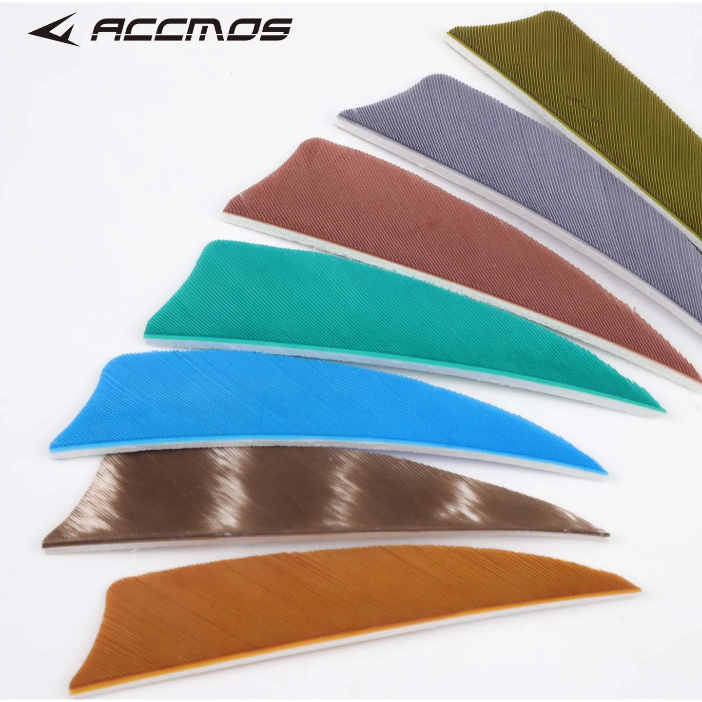 ACCMOS 100 Stück 3 Zoll Pfeilfedern Leichte Pfeilflügel für Recurve Compound 76mm Befiederungsflügel Bogenschießen Jagdzubehör – Detail 4