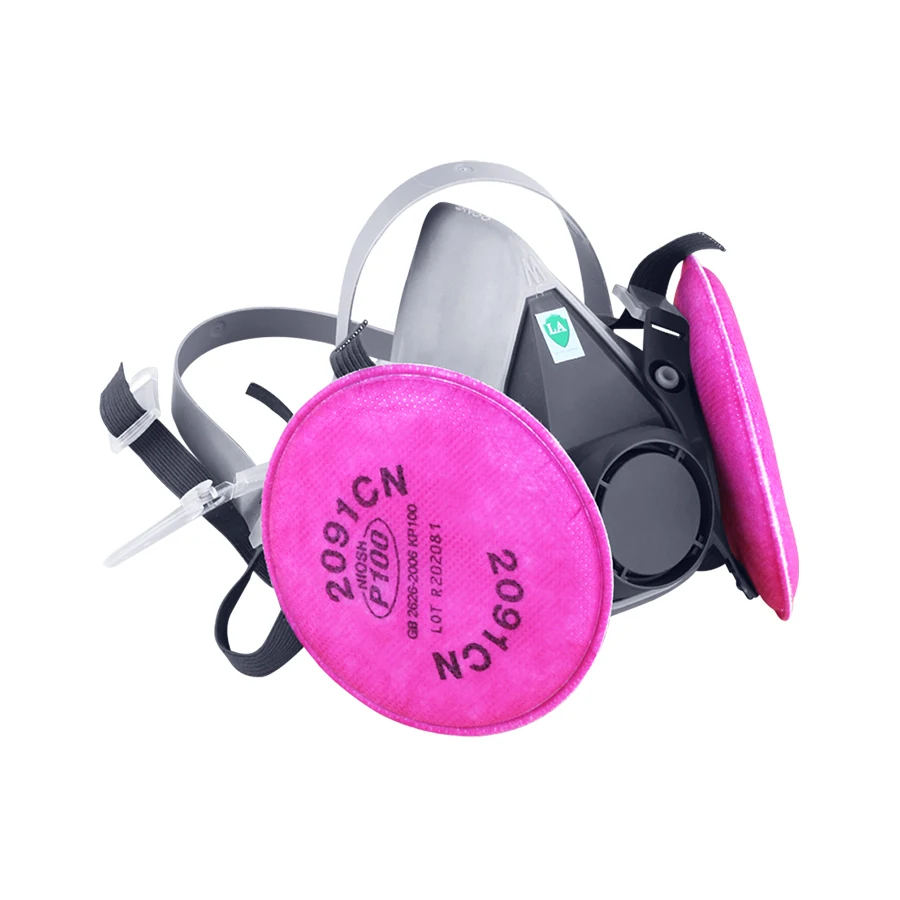 Dust Mask 6200 Spray Paint With 2091 P100 Anti-particle Filter Industrial Dustproof PM2.5 Particle Protective Mask dust mask dustproof respirator face respirator half face respirator mask