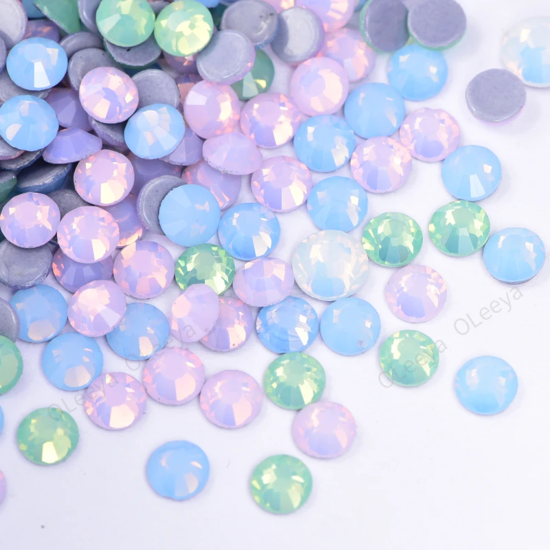

Bulk package Bag Wholesale Better than DMC Glitter Hotfix s SS6-SS30 Crystal Hot Fix Opal Series