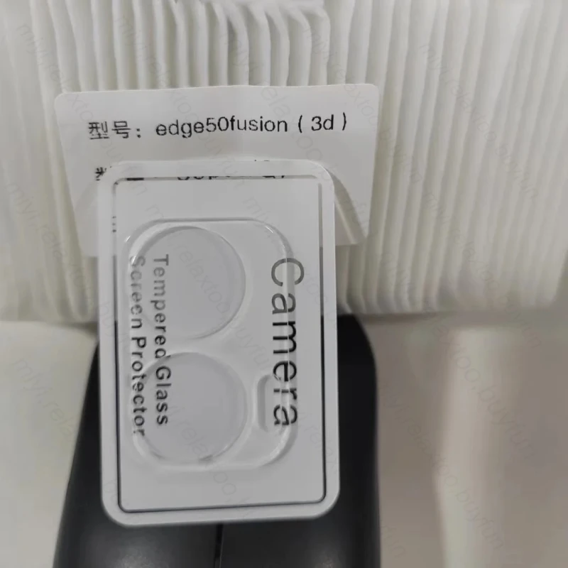 Crystal Clear 3D Camera Lens Protector for Motorola Edge 50 Fusion 5G Case – Curved Glass Protection Cap
