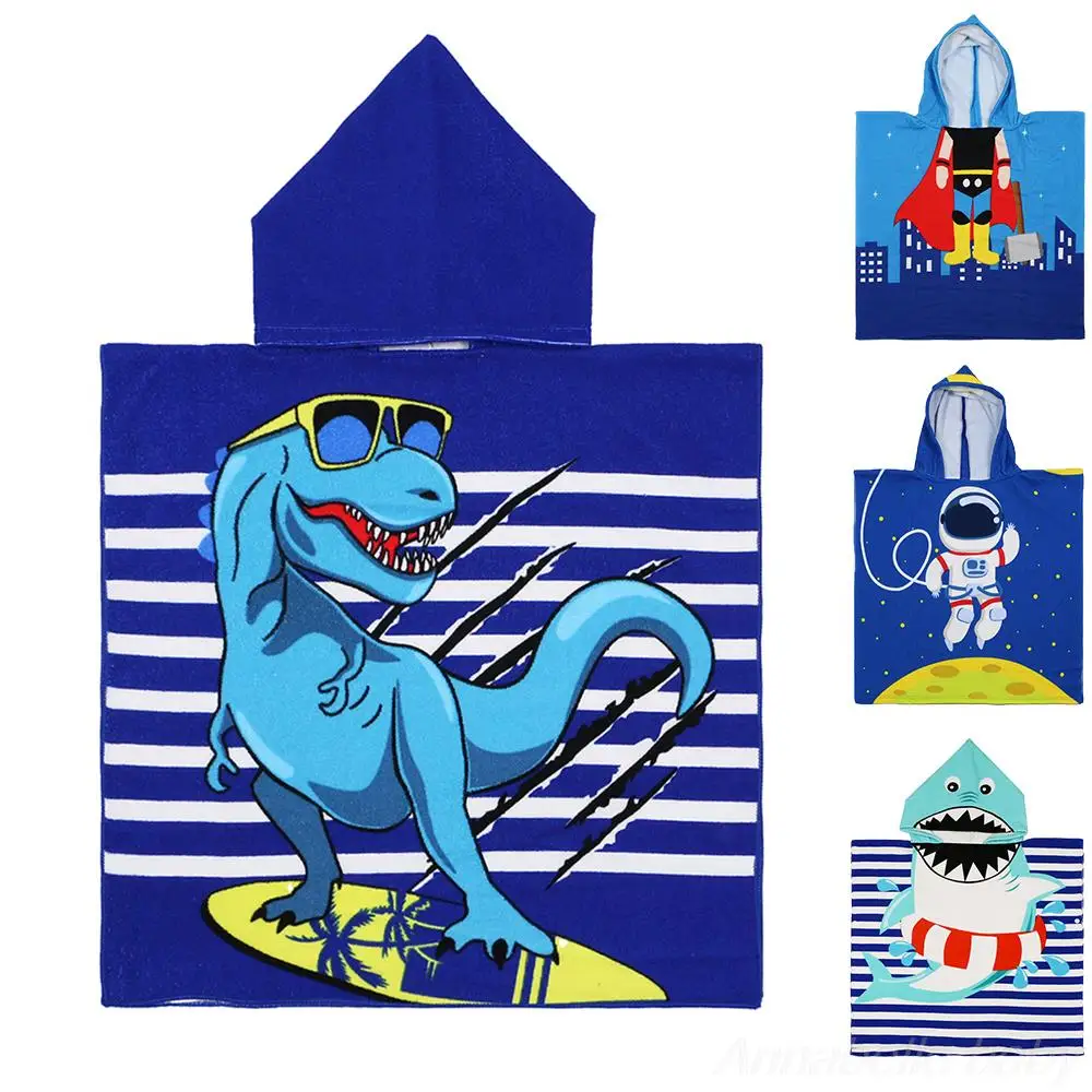 Children Hooded Cloak Beach Towel Kids Swimwear Bath Towel Robes for Boy Girl Toddler Baby Cloak Cape Microfiber Cotton Bathrobe child bathrobe kids robe baby hooded towel