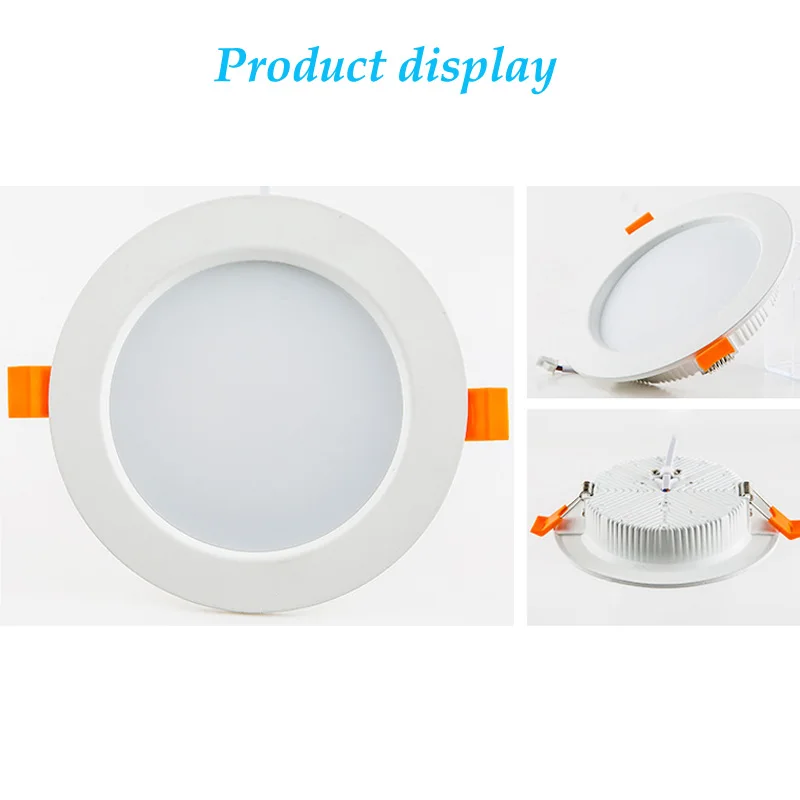 Recessed Ultra-thin LED Downlight 110V-240V Dimmable Ceiling Lamp Warm Neutral White Supermarket 5W7W9W12W15W18W 24W30W Lighting