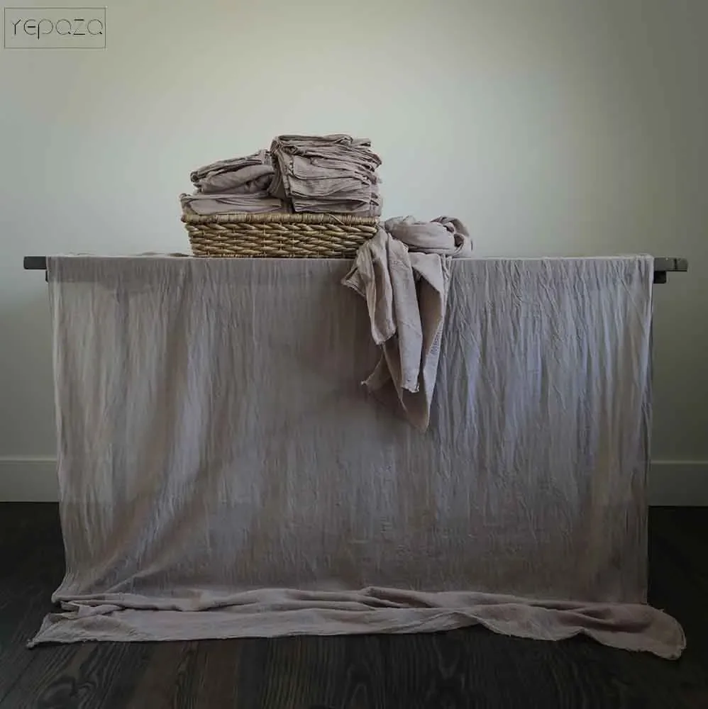 Cotton Gauze Fabric Table Banners Table Cloth Wedding Decor Home Decore Party 32 Colours 52 Inch Width Length cotton napkins