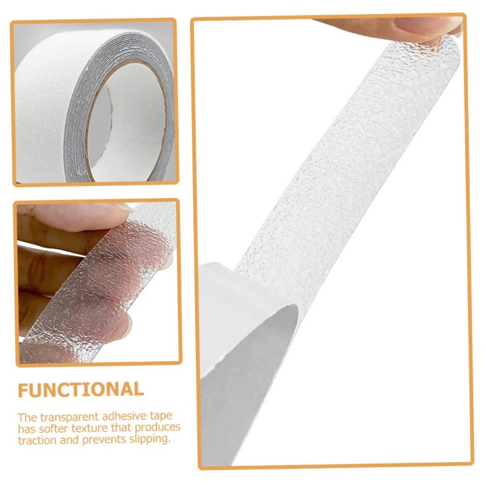 Transparent Anti-Slip Waterproof Tape for Stair Treads and Floors - 5m Heavy Duty Grip Tape
