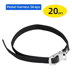 Cycling Pedal Toe Clips with Adjustable Buckled Straps (20-Pack) (20 pcs)