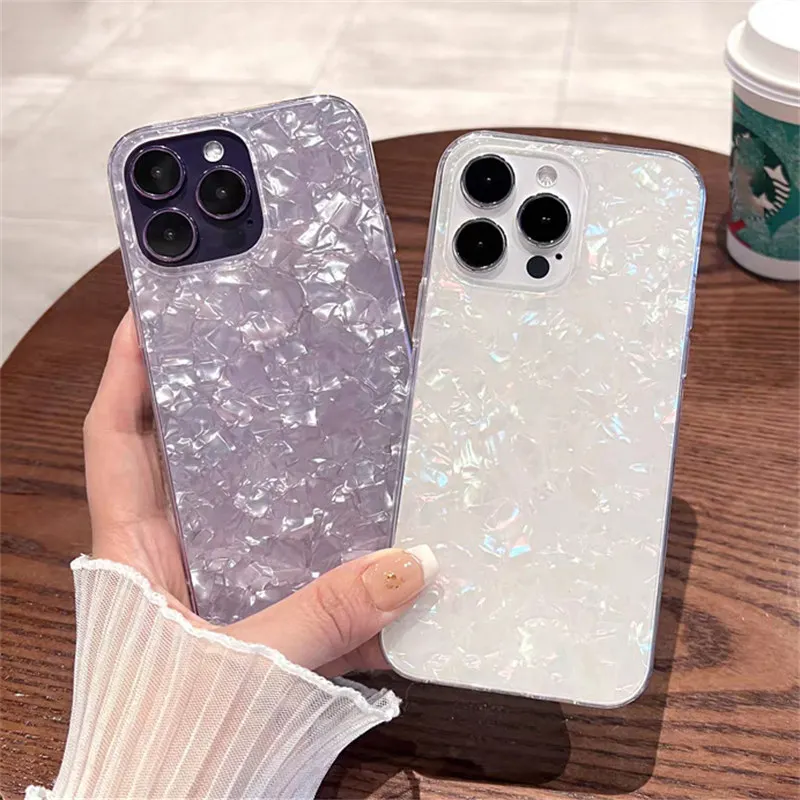 For iPhone 11 Glitter Dream Shell Pattern Case For iPhone 12 11 13 14