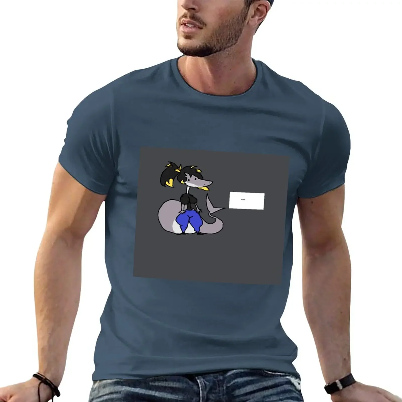 

DumbFishBish official Tshirt T-Shirt blacks quick drying men clothes