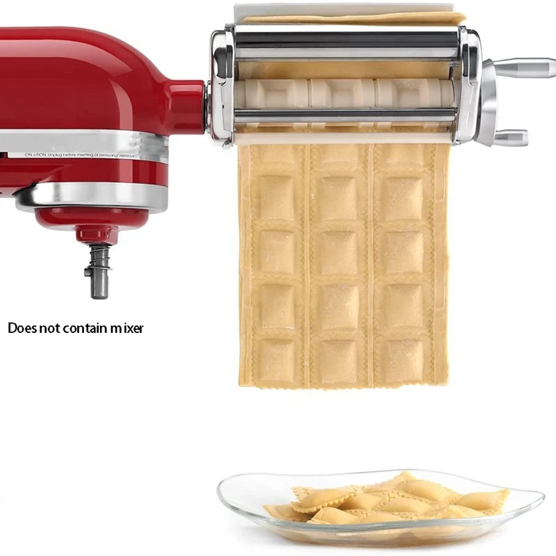 Noodle Press Kitchen Gourmet Pasta Roller Attachment for KitchenAid Stand  Mixer Drop Shipping - AliExpress