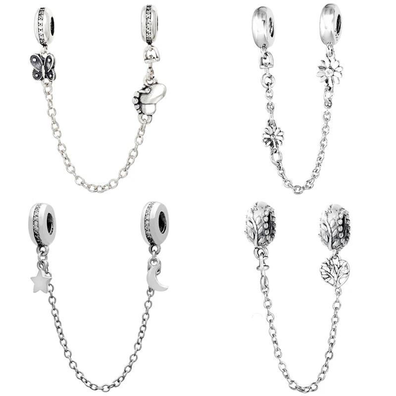 

Оригинальная декоративная цепочка «Луна и звезда» с бабочками и маргаритками