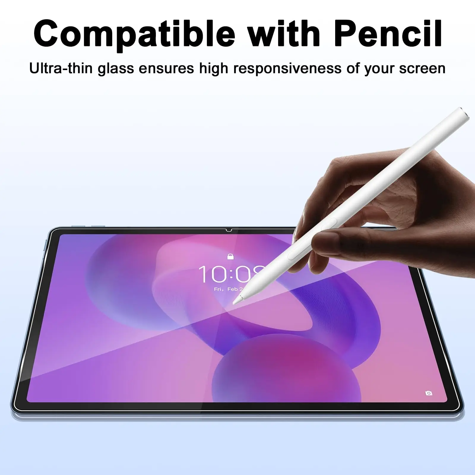 11 Anti-Fall HD Clear Tempered Glass Screen Protector, Bubble-Free