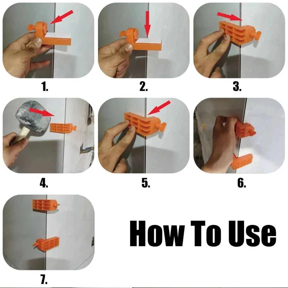 Male Angle Tile Leveling System Clips Spacers 2-60Pcs For Floor Wall Ceramic Fixing Laying tile spacers tile leveling clips tile leveling tools