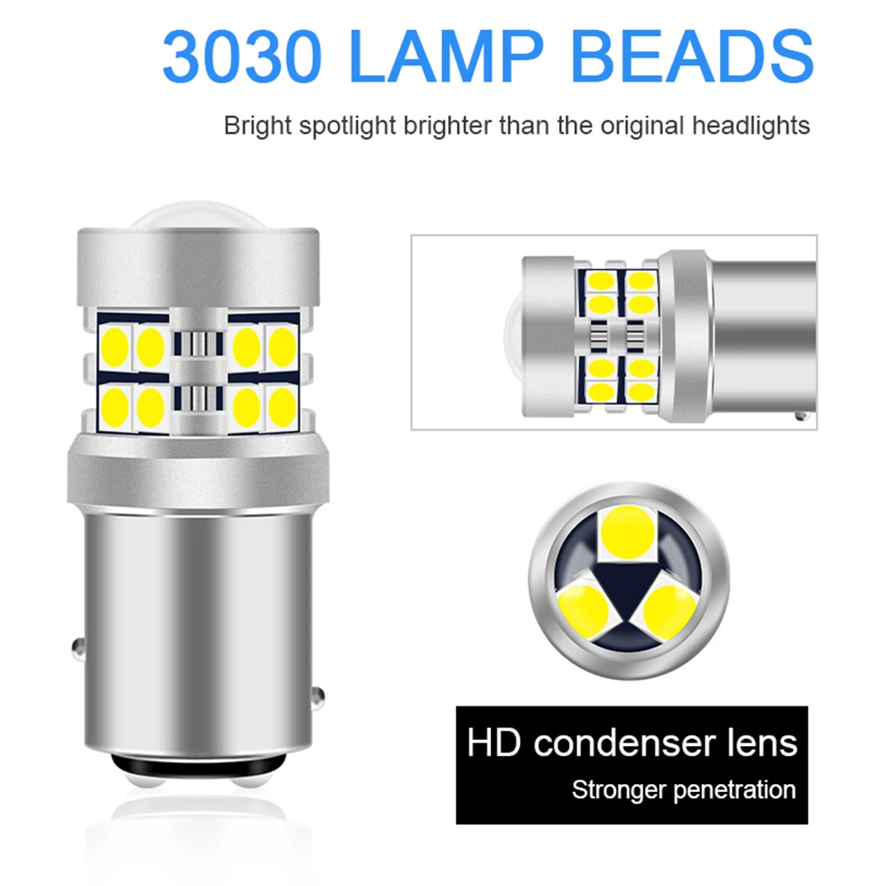 3030 ĵ���� �ڵ��� ���� ���õ�, �극��ũ ��� ��, ���� 12V, LED 19SMD, PY21w Ba15s P21w P21/5W T20 T25, 2x1156