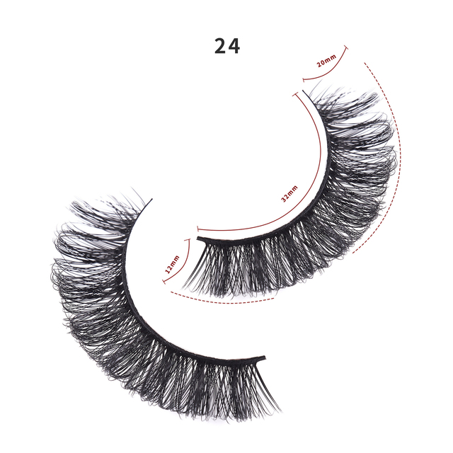 Curl 5 Pairs False Eyelashes Russian volumes 3D Fluffy Mink Lashes Reusable Fake Lashes russian lashes extensions faux cils