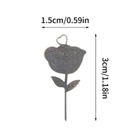 ❤️ 2Pcs/Set Rose Shape Stainless Steel Needle for Smartphone Sim Card Tray Removal Eject Pin Key Tool Universal Thimble 6