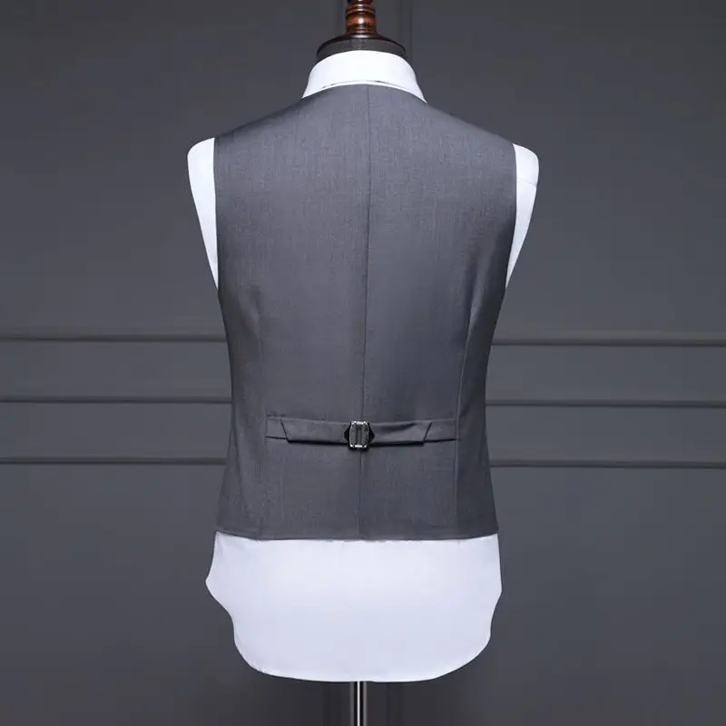Suit Collar Men's Suit Vest Men's Vest Trendy Business Lapel Without Ironing Slim Professional Horse Clip