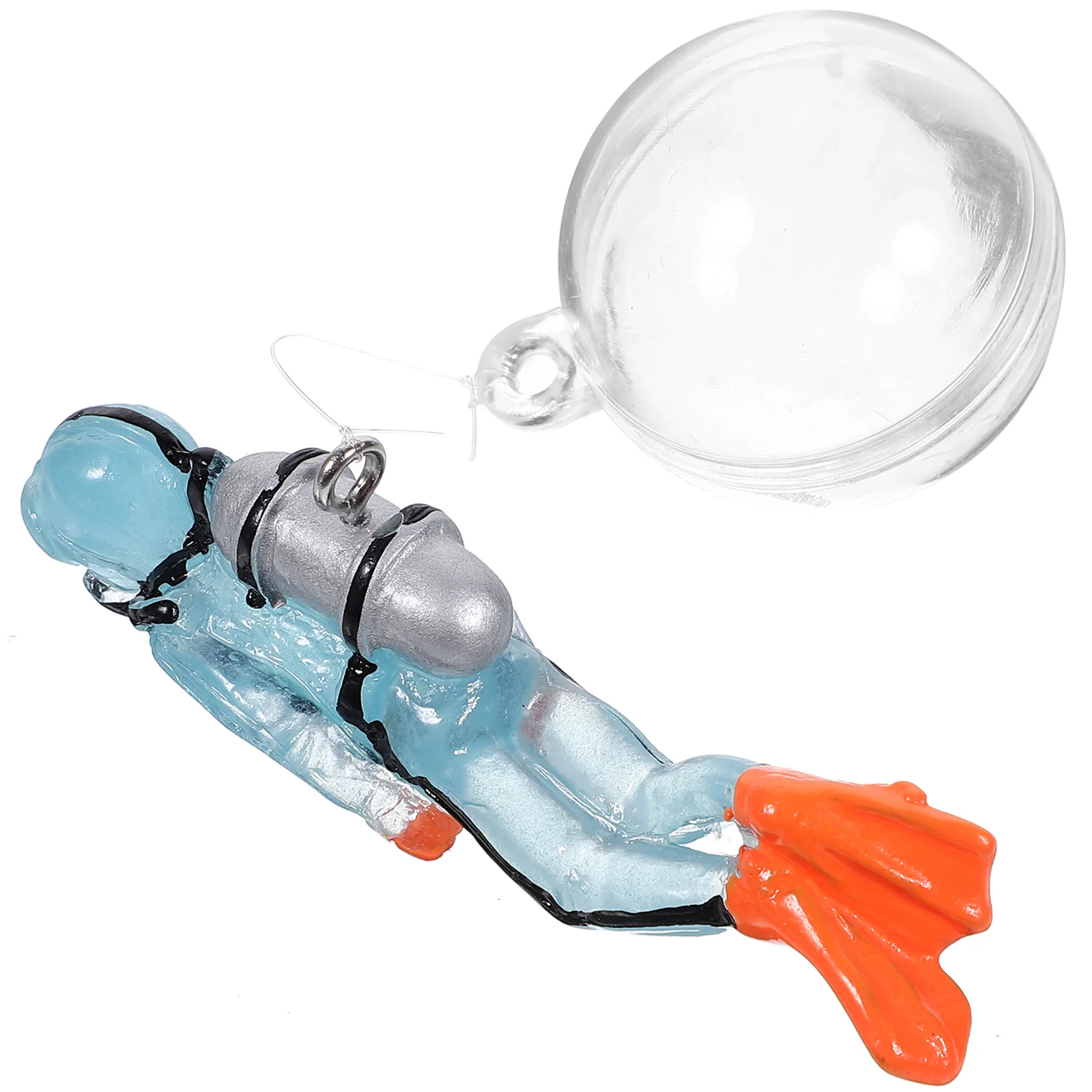

Fish Tank Accessories Floating Diver Decorations Small Aquarium Ornament Models
