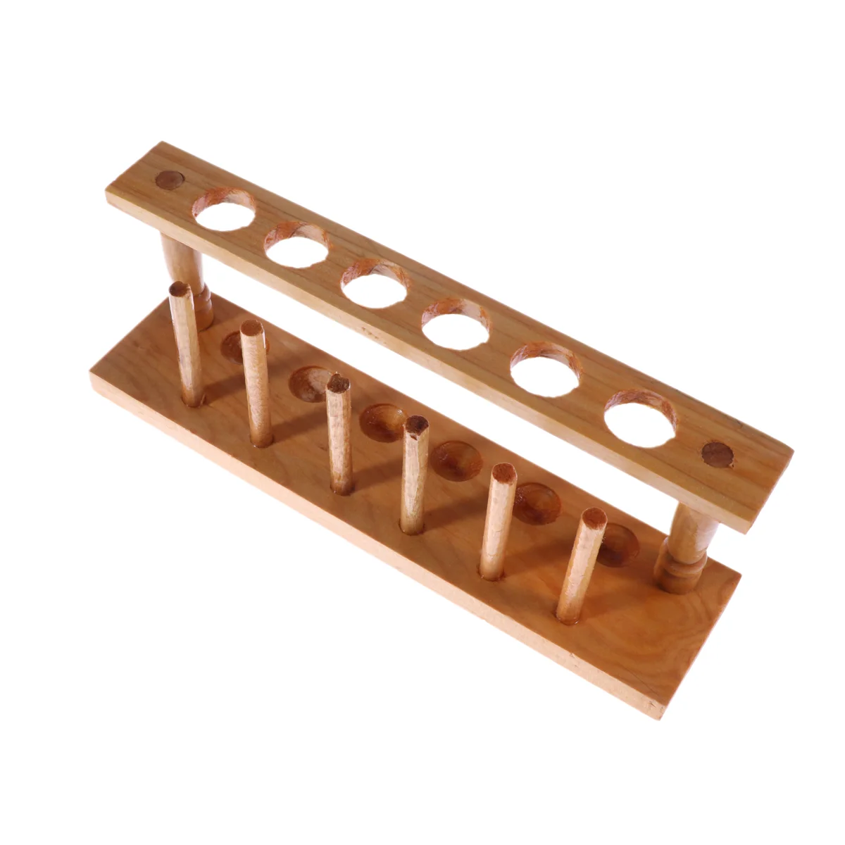 

Wooden 6 Vents Test Tube Rack Holder Stand School Laboratory Supplies