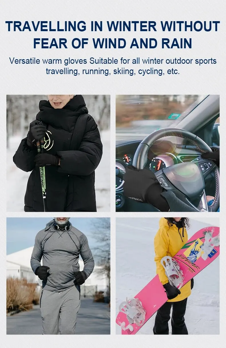 Inbike Winter Fleece Fahrrad handschuhe warmer Fahrrad handschuh zum Fahren für Männer Frauen Fahrrad handschuhe wasserdichter Touchscreen Access ori – Detail 13