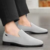 Stylish Men Wedding Shoe 2025 New Male Handmade Loafers Classic Men Dress Shoes Casual Luxury Brand Slip on Designer Moccasins