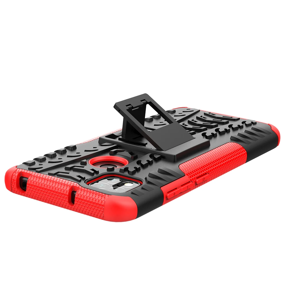 Für Xiaomi Redmi 9C Fall Abdeckung Rüstung Ständer Halter Robuste Silikon Stoßfest Stoßstange Fall für Xiaomi Redmi 9C für Redmi 9_voghion.com