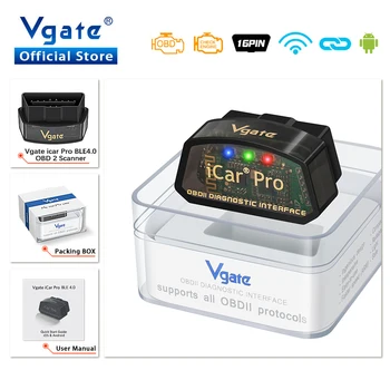 Vgate iCar Pro elm327 V2.3 OBD 2 OBD2 Car diagnostic Tools WIFI Bluetooth 4.0 for Android/IOS BT3.0 For Android ODB2 Car Scanner 1