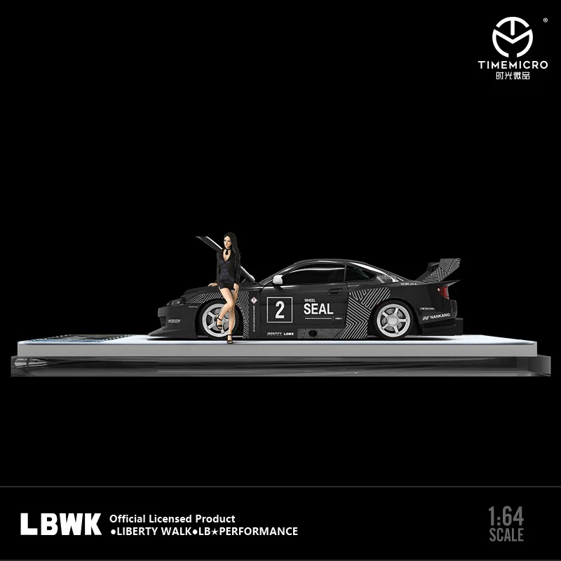 Time micro 1:64 lbwk s15 schwarz limitiert2000 Modell auto aus 