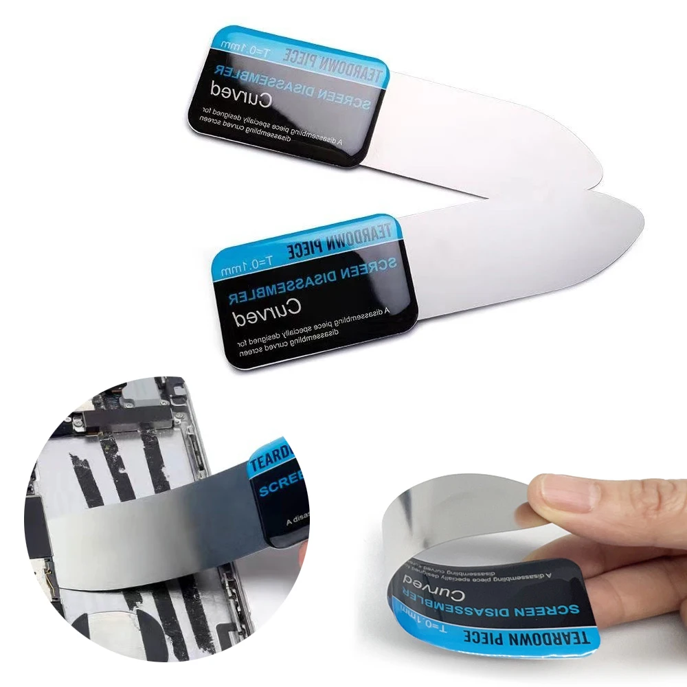 

Mobile Phone Curved LCD Screen Spudger Opening Stainless Pry Card Tools Ultra Thin Flexible Mobile Phone Disassemble Tools