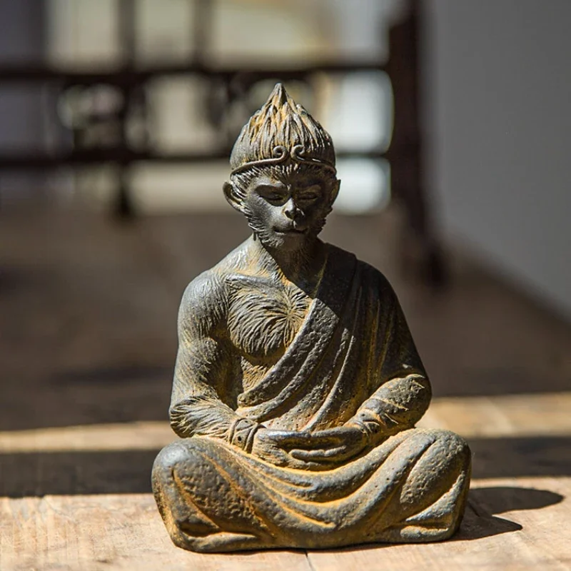 孫悟空香挿 置物 可愛猿 孫大聖 茶寵 装飾品 工芸品 美術品 置物