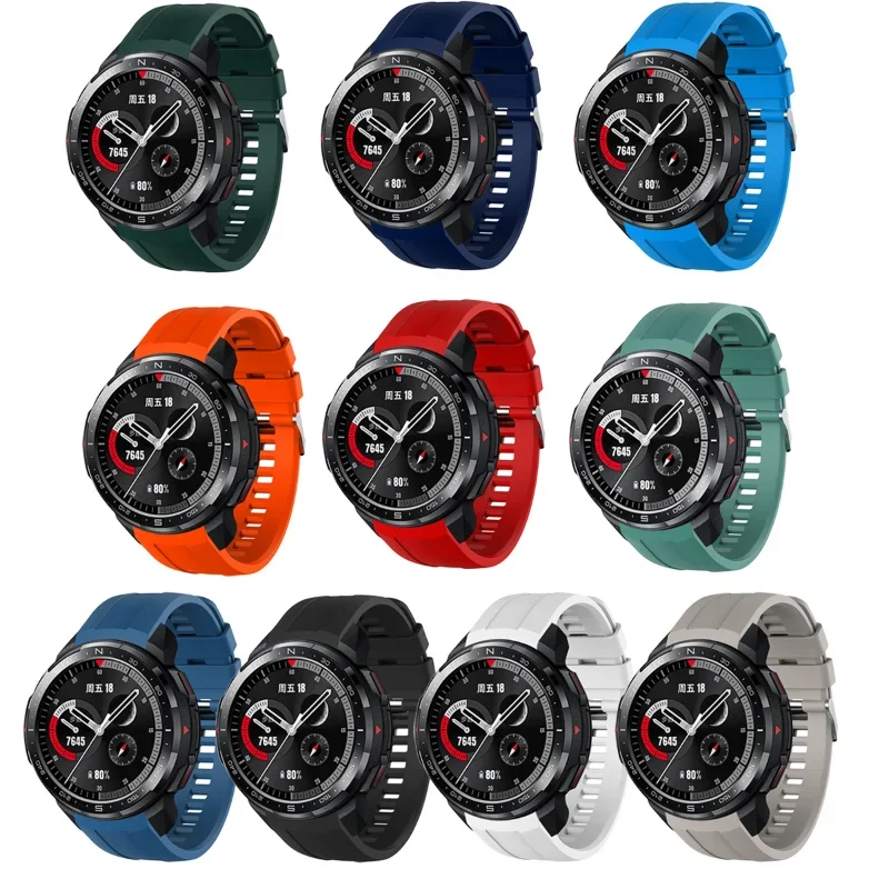 

Ремешок силиконовый для Huawei Honor Watch GS Pro, сменный Браслет для наручных часов, аксессуары для Honor GS Pro Correa
