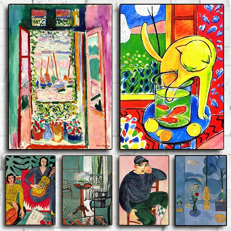Henri Matisse Famous Painting Poster Canvas Print Abstract Wall Art