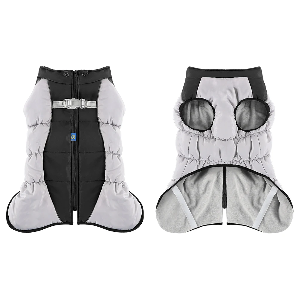 Big Dog Jackets Winter Dog Clothes Reflective Waterproof Coat Vest Medium Large Dogs Clothes Warm Fleece