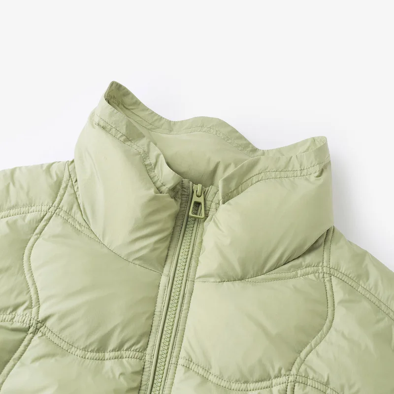 INMAN Women Down Jacket 2023 Winter Long Sleeve Stand Collar Loose Thickened Coat Wave Hem Design Fashion Versatile Outwear