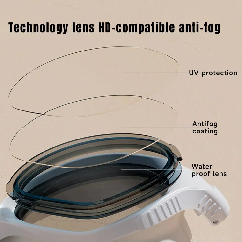 

Очки для плавания для взрослых, плавательные очки с защитой от УФ-излучения, плавательные очки с защитой от запотевания для взрослых, силиконовые очки с оправой для мужчин
