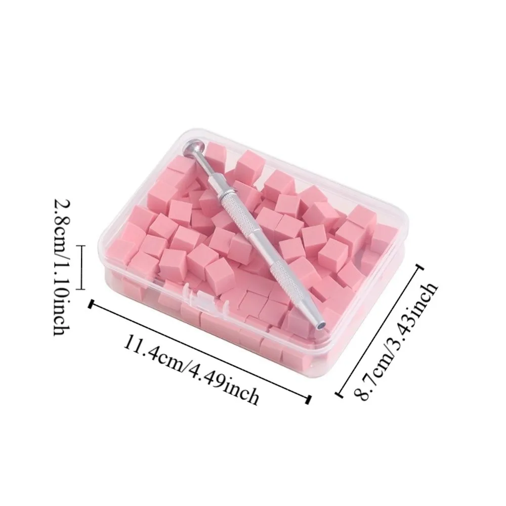 Coloring Stamping Gradient Nail Sponge Set Soft High Rebound DIY Manicure Makeup Sponge Nail Care with Grabbing Pen