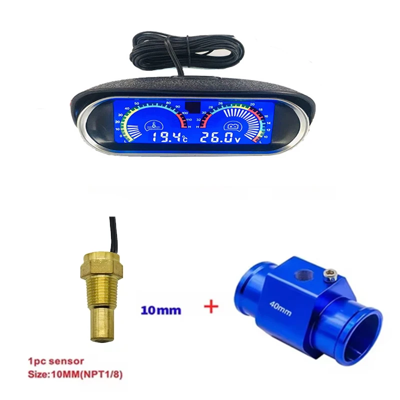 ตัวเลือกสินค้า เครื่องวัดอุณหภูมิน้ำดิจิตอล 24V พร้อมเซ็นเซอร์ 1/8NPT