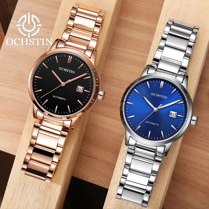 Ochstin New 2024 Master Series Personalized Trendy Waterproof Watch with Mechanical Movement Men's Mechanical Watch ochstin fashion luxury mechanical automatic skeleton dual calendar watch transparent back cover minimalist design with blue dial