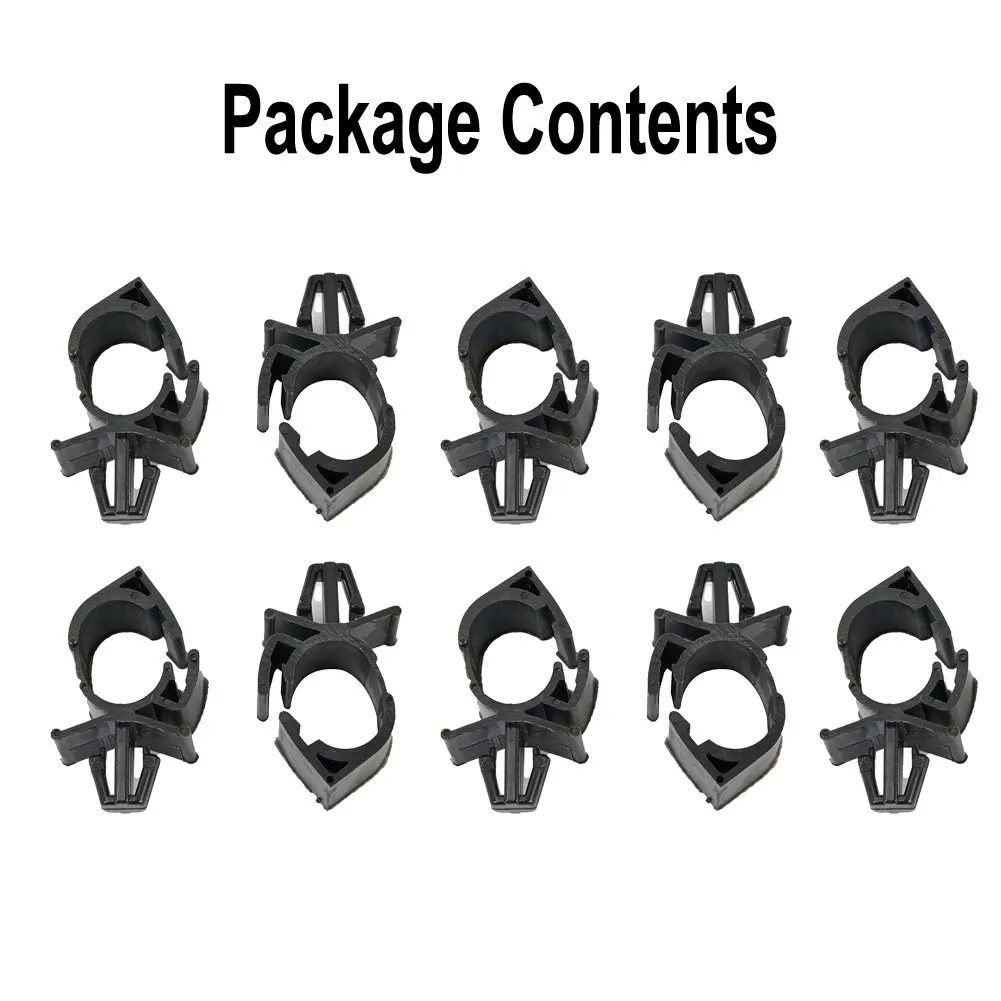 

Fixing Trim Automatic Set Route Clamp Fasteners Clips Cable Black Rivet Nylon Accessories 10pcs Trunk Car Retainer