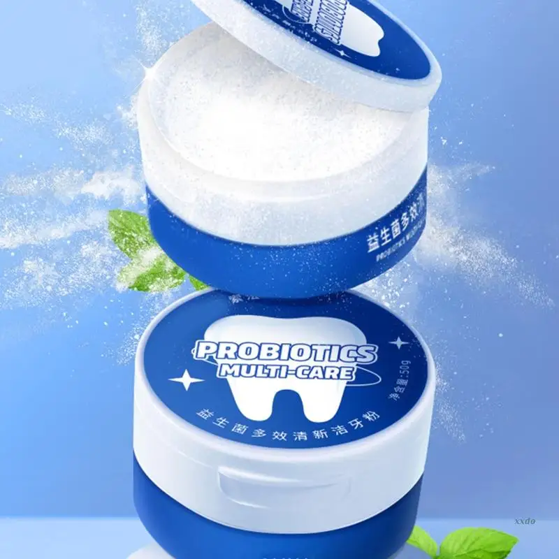 

White Teeth Whitening Powder Tooth Plaque Stains Removal Dental Care Tool 50g for Women Men