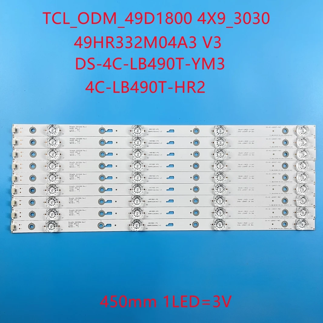 Фонарь для заднего освещения для Φ 49HR332M04A3 V3 4C-LB490T-HR2 Hitachi 49R80 Thomson светодиодный 49U7750VE TC490M01