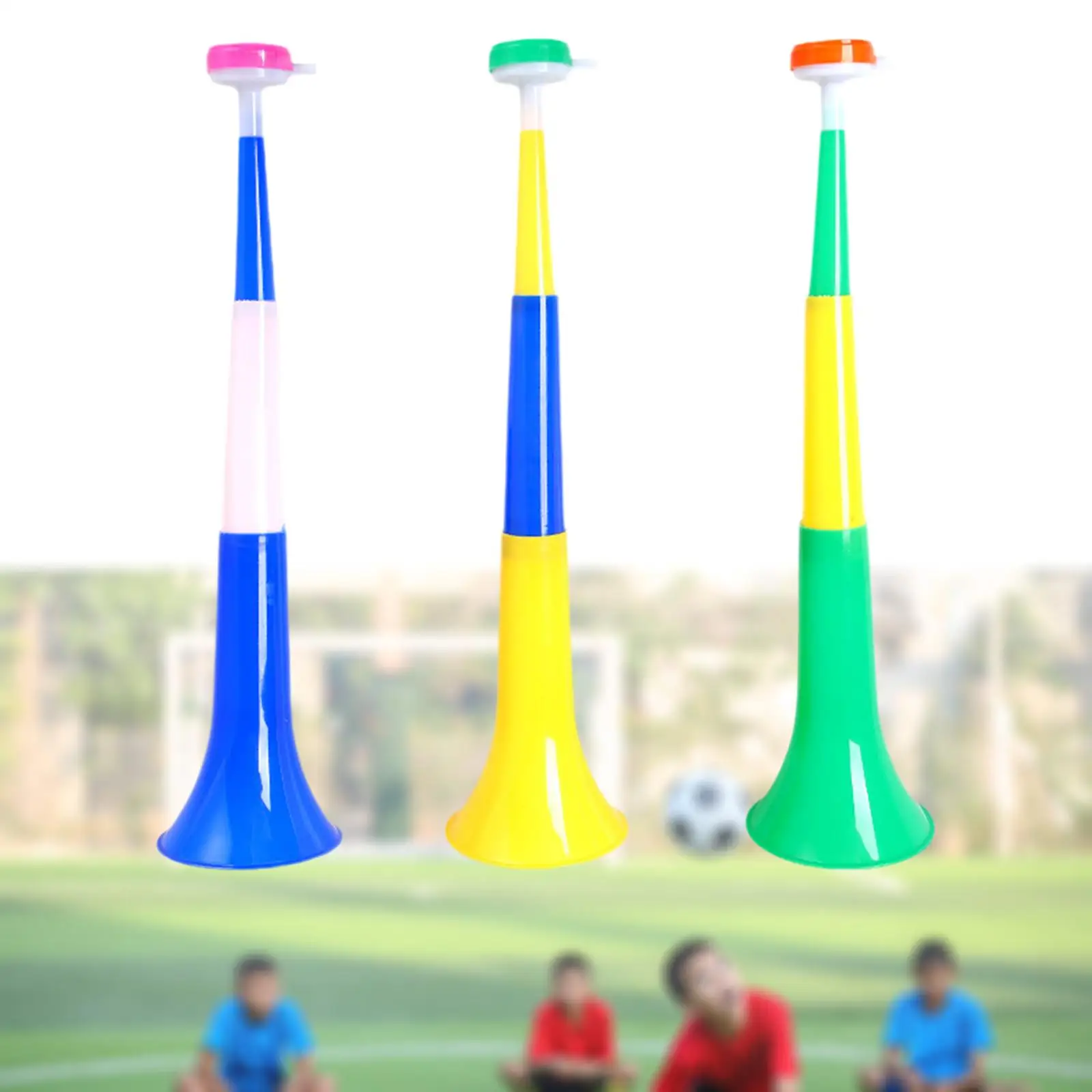 Plastic Horn Football Noise Makers 3x Stadium Cheer Fan Trumpet Noise Maker Toy for Party Carnival Sports