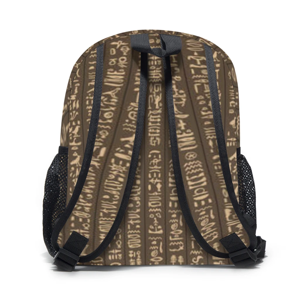 Kids Backpack Vintage Egypt hieroglyphs Kindergarten Children Mochila School Bag
