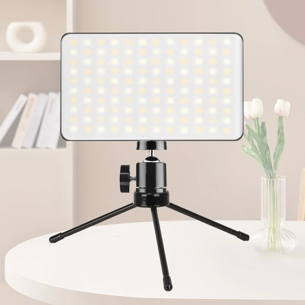 

ZOMEI Table Tripod Stand Full Color RGB Video Light 2500K-9000K LED Photography Lighting Dimmable Camera Light Live Fill Lamp