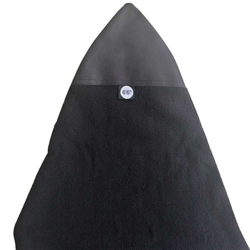 Surfboard Sock Cover 6.0/6.6FT Board Protective Bag Cover Case Soft Stretch Surfing Accessories Tipped Black Snow Board Socks