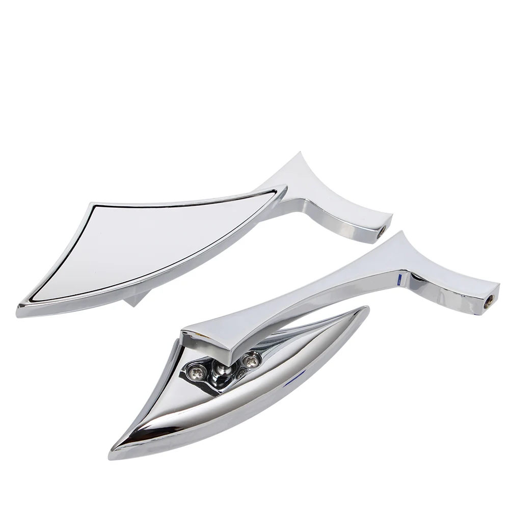 8/10mm Motorcycle Rearview Mirror Side Mirror with Adapter and Swivel Adjustable Fit for Harley Honda Kawasaki Suzuki Yamaha 6 8/10mm Motorcycle Rearview Mirror Side Mirror with Adapter and Swivel Adjustable Fit for Harley Honda Kawasaki Suzuki Yamaha 6