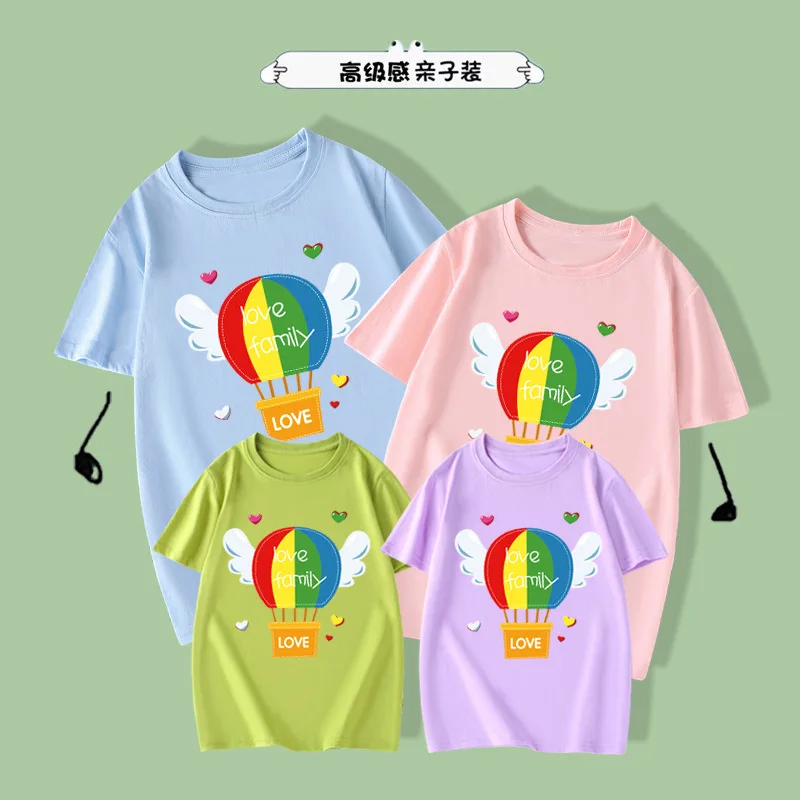 

family matching Tshirt family look Santa Claus Christmas tree rainbow mother kids father son baby clothes Outfit