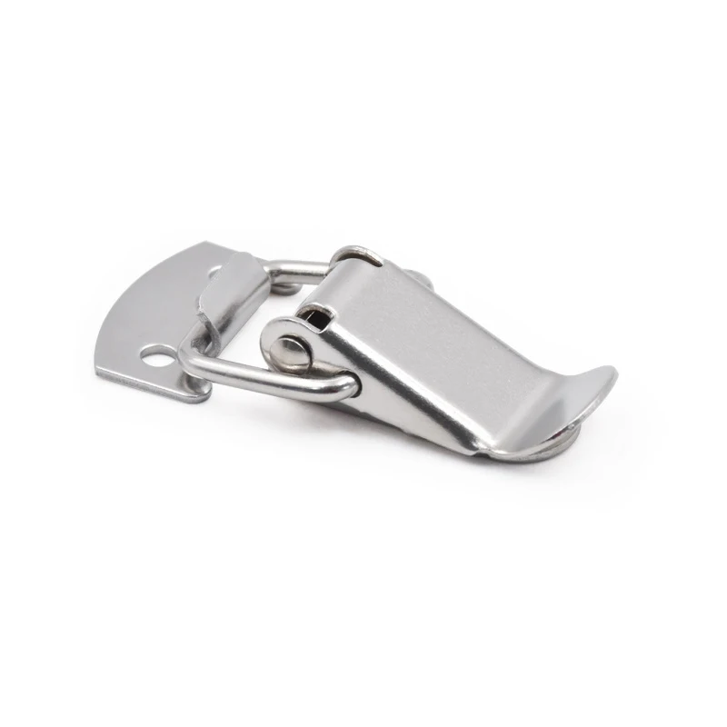 Three Kinds Of Materials Iron Nickled Plated Buckle Hook Wooden Box Hasps Clamp Spring Catch Clasp Loaded Draw Toggle