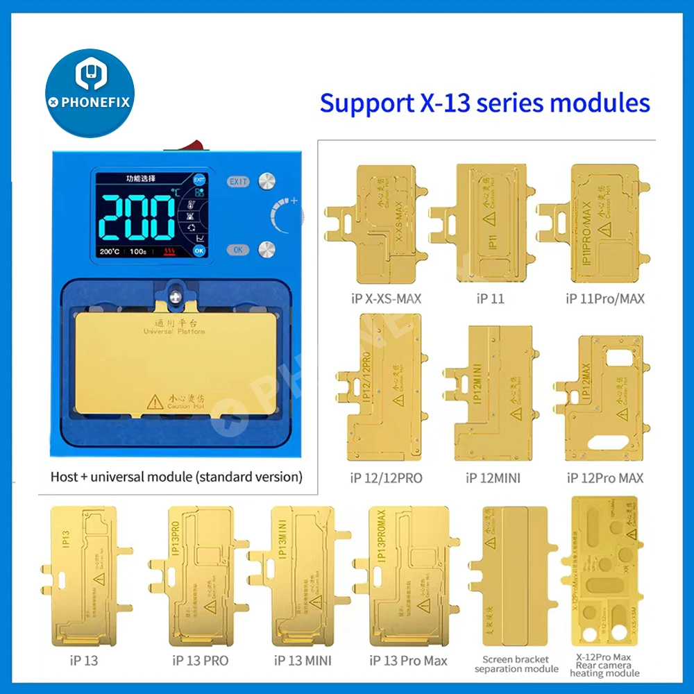 

JC Aixun iHeater Pro Desoldering Station for IPhone x-14promax Android CPU Motherboard Layered/Degumming/Heating Repair Platform