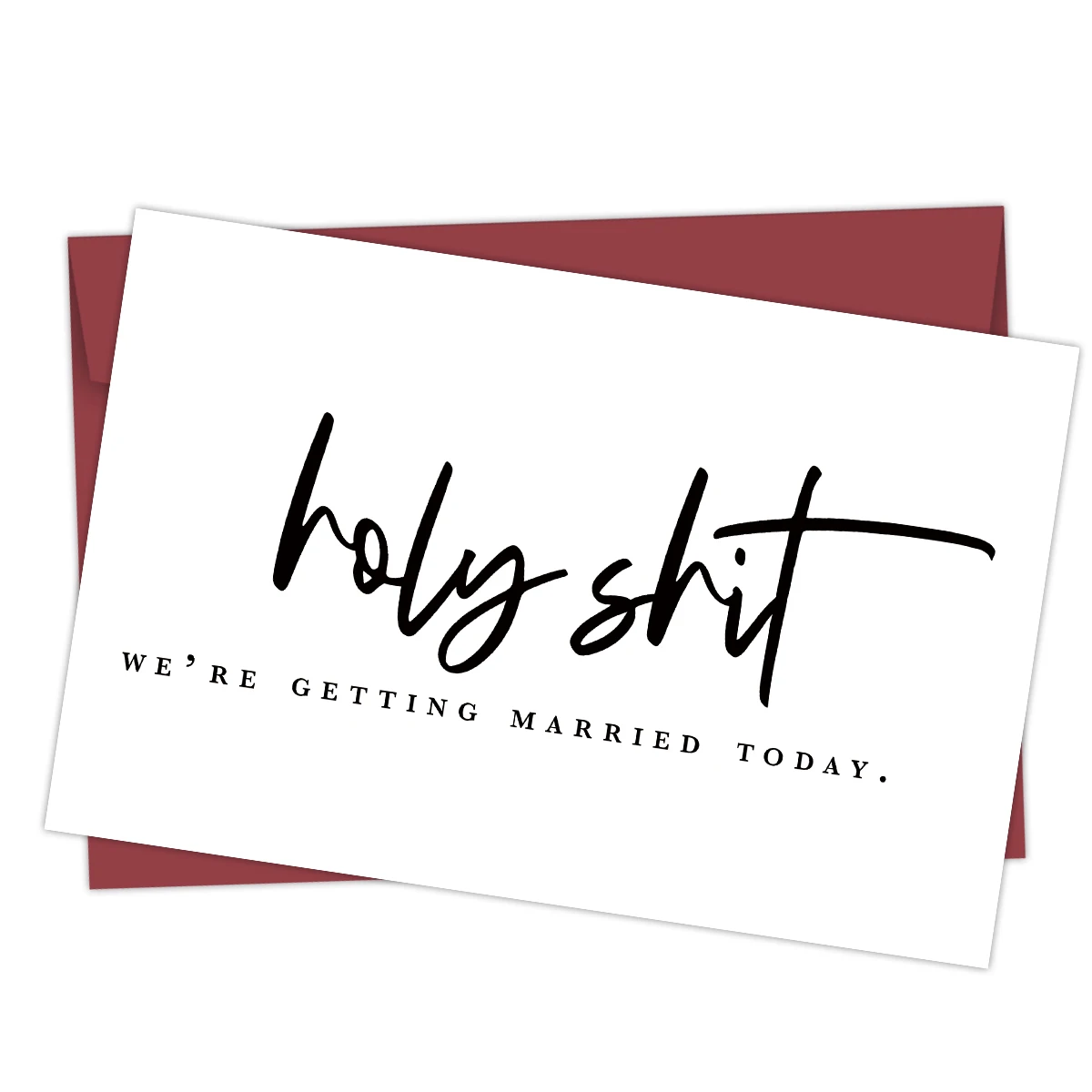 Funny Wedding Day Card Groom Bride Wedding Day Vows Card To My Husband Wife On Our Card We're Getting Married Today