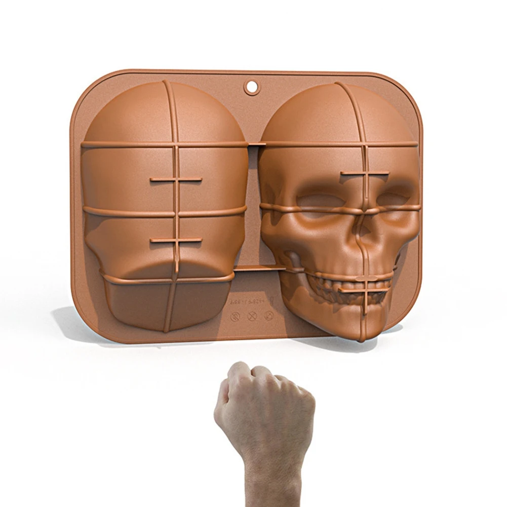 DIY Large Skull Baking Cake Mold Halloween and Birthday Party Skull Mask Baking Cake